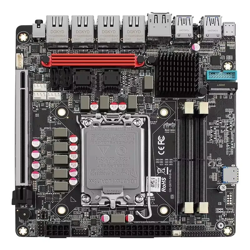 Lga 1700 Ddr5 Itx Motherboard - Placa-mãe vpro q670 nas max 6