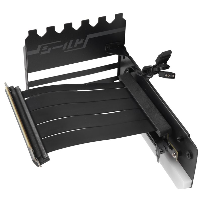 Pcie 4.0 X16 Riser Cable 90 Degree - Suporte vertical eficiente para montagem de