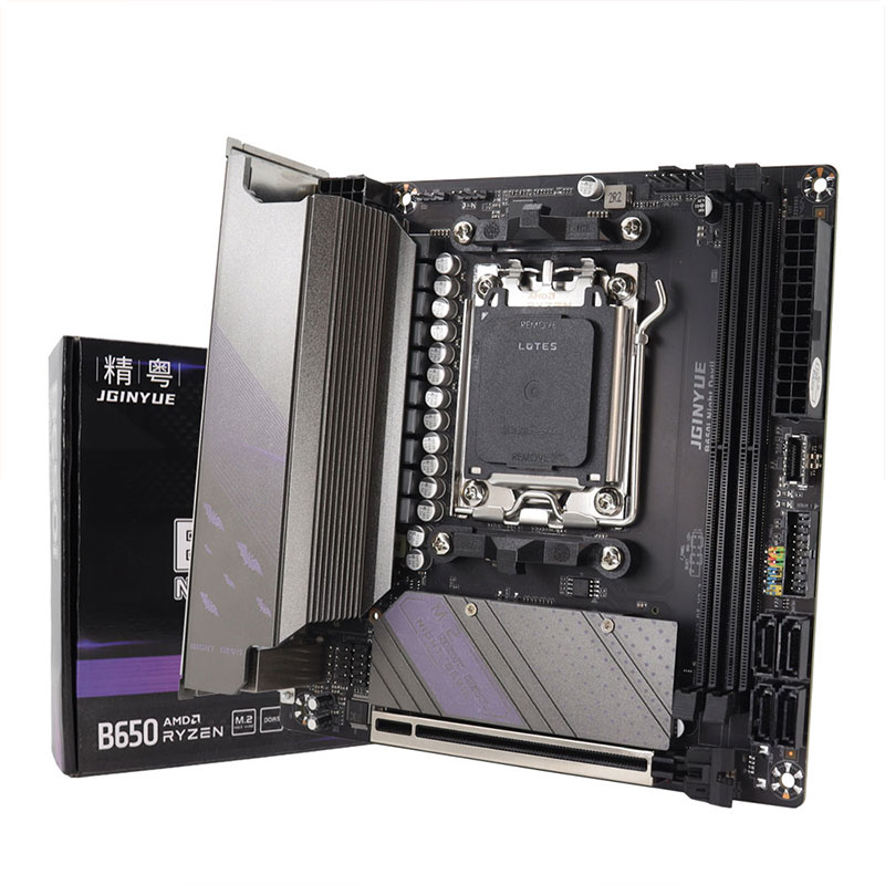 B650 Itx Motherboard Wifi - Placa-mãe JGINYUE AM5 Suporta Processadores AMD