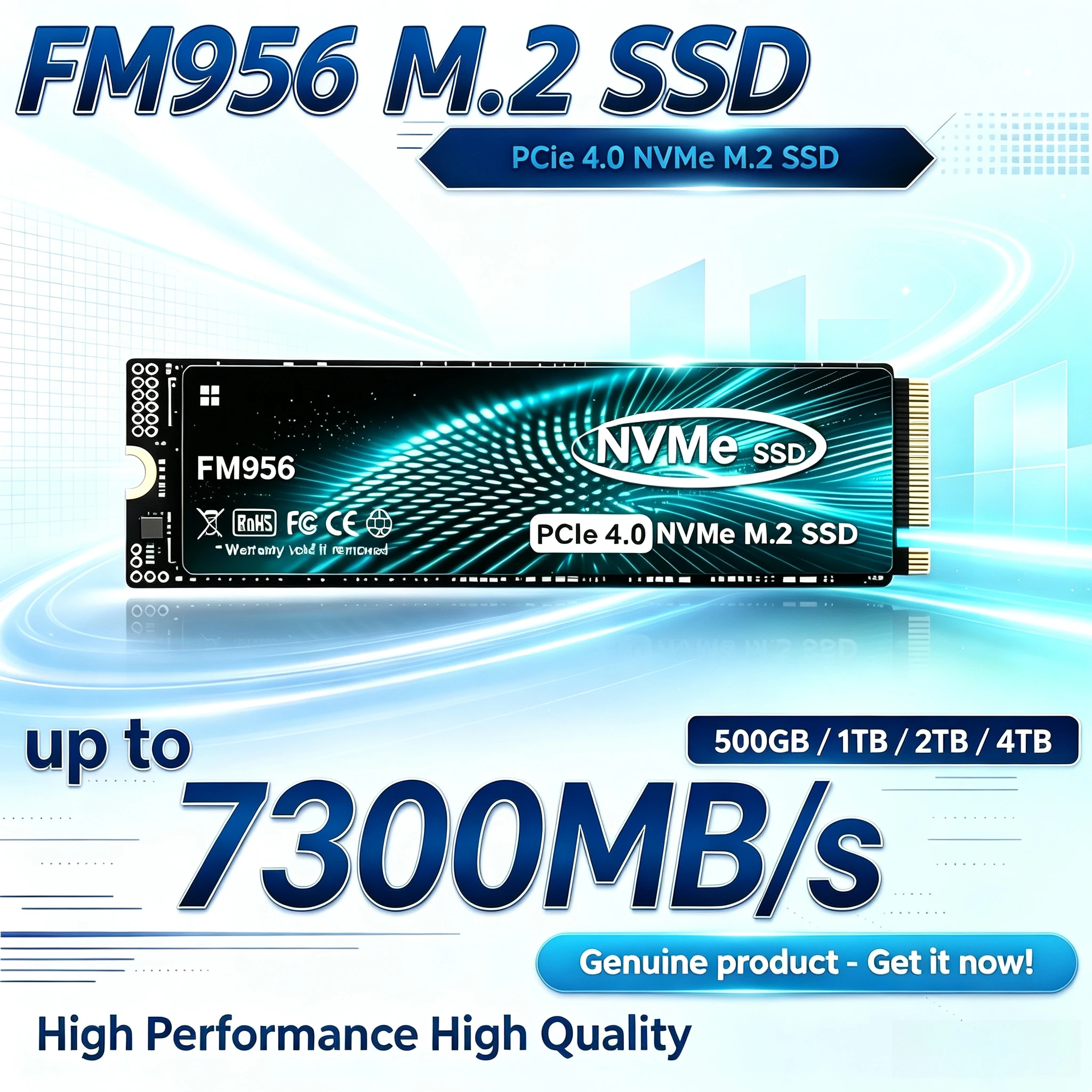 SSD NVMe M.2 2280 FM956 origin - M.2 Nvme 4Tb Pcie 4.0 Ssd avaliação e preço