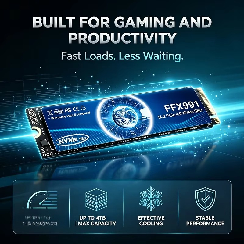 FFX991 SSD Interno M.2 NVMe PC - M.2 Nvme 4Tb Pcie 4.0 Ssd avaliação e preço