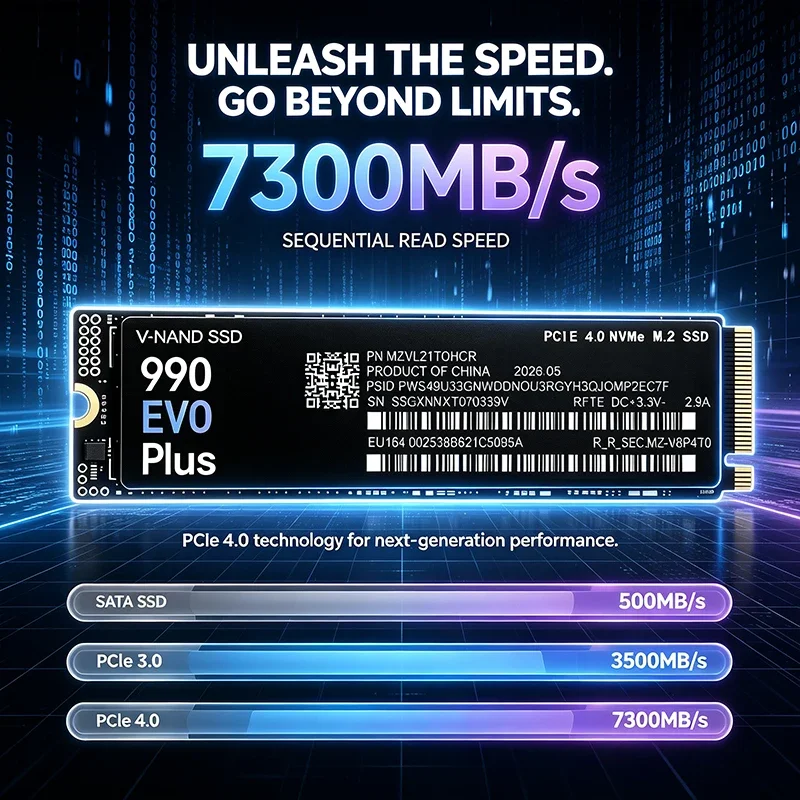 SSD M.2 NVMe 990 EVO Plus 500G - M.2 Nvme 4Tb Pcie 4.0 Ssd avaliação e preço