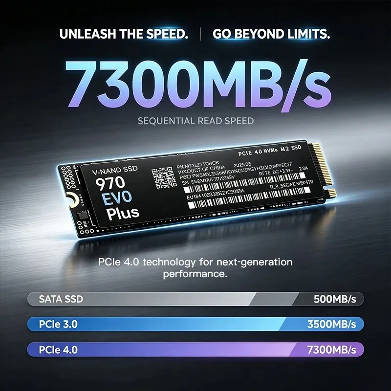 SSD de alta velocidade 970 EVO - M.2 Nvme 4Tb Pcie 4.0 Ssd avaliação e preço