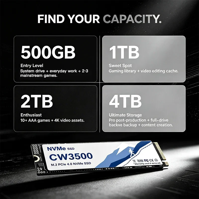CW3500 500GB 1TB 2TB 4TB M.2 N - M.2 Nvme 4Tb Pcie 4.0 Ssd avaliação e preço